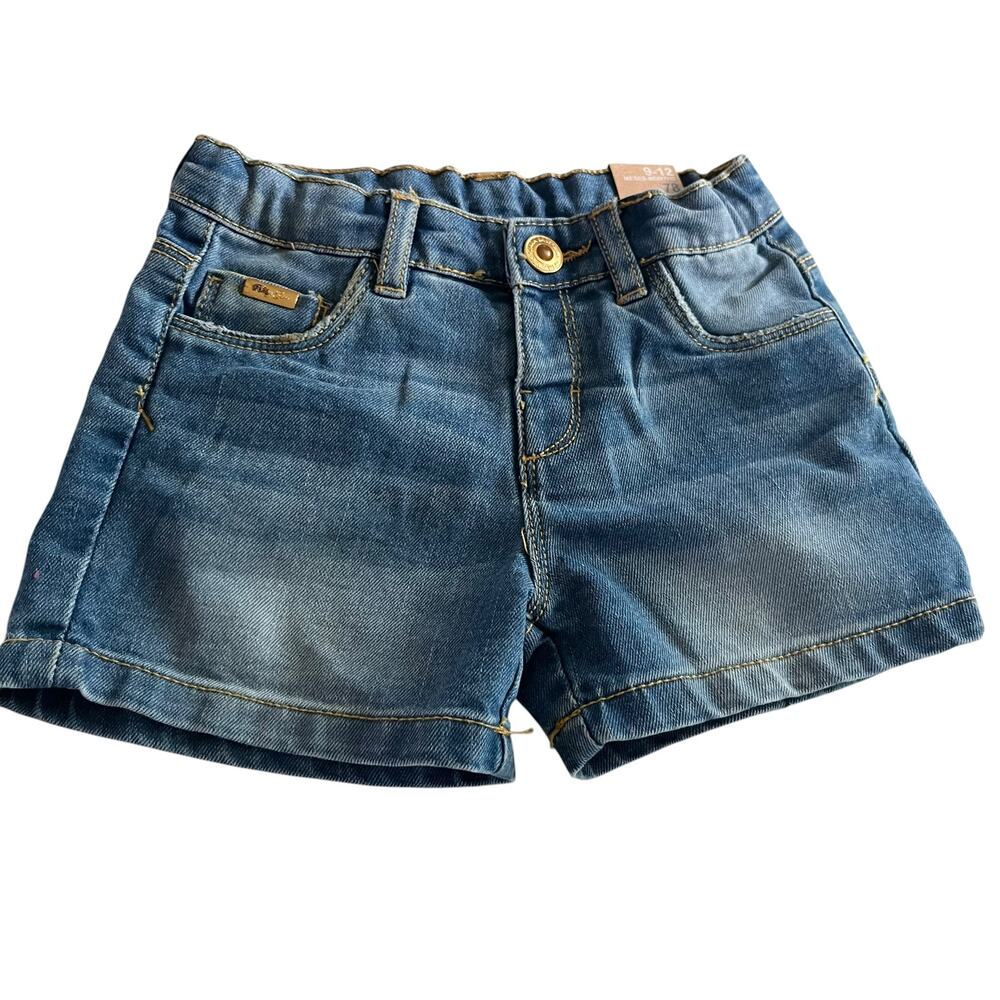 Zara Baby Girls Blue Denim Shorts NWT Size 9-12 Months